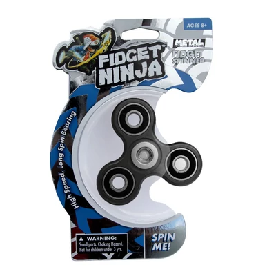Fidget Spinner, metál - fekete