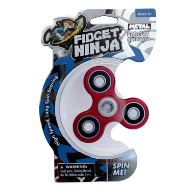 Fidget Spinner, metál - piros