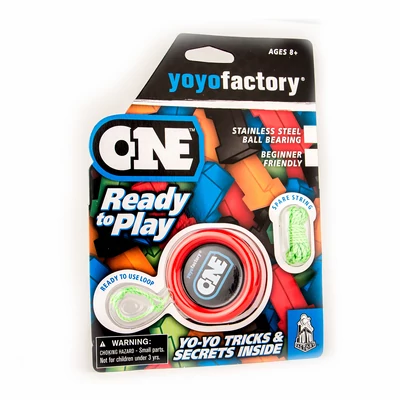 YoYoFactory One blister yo-yo piros